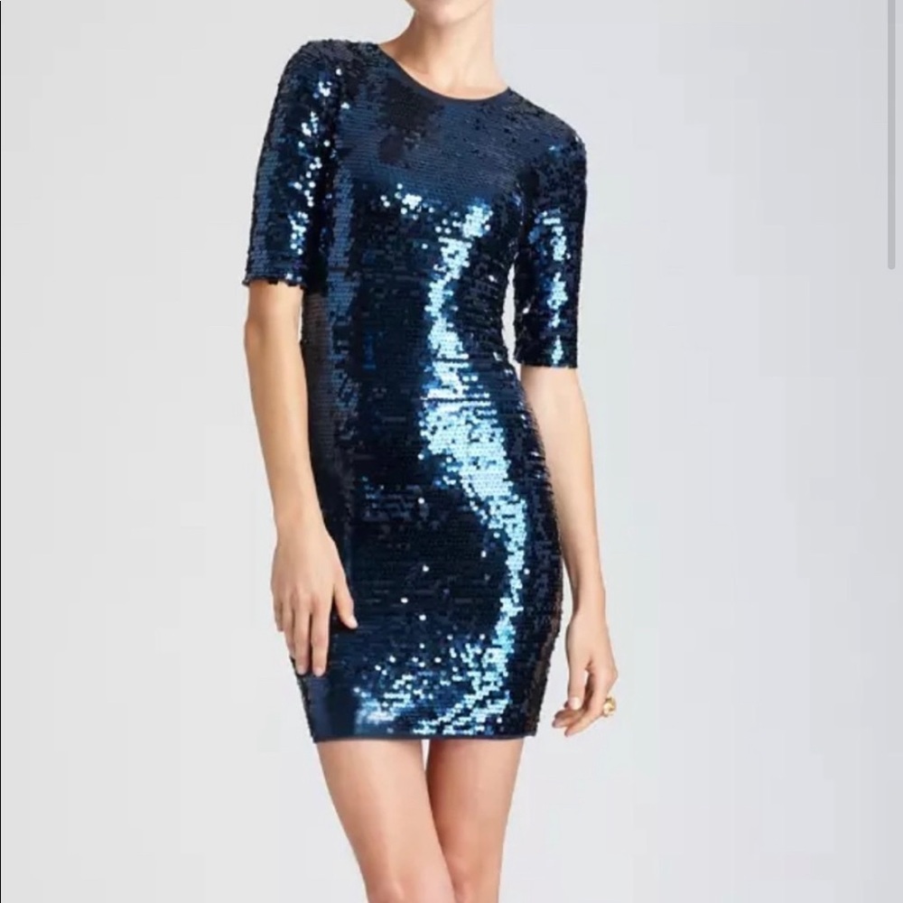 BCBGmaxazria Sequin Marta Party Dress